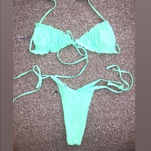 Blue shein bikini